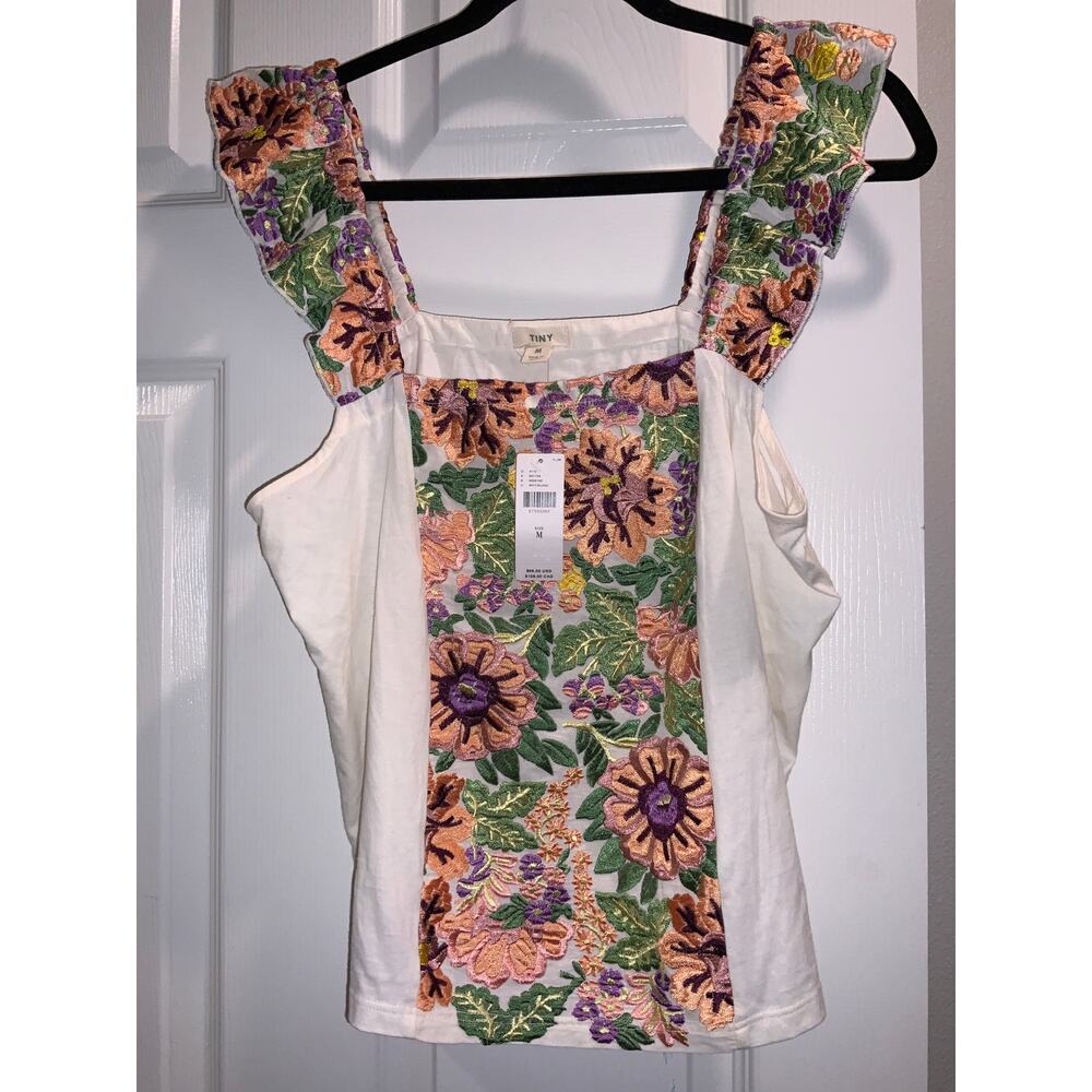 Anthropology Floral Off The Shoulder Top